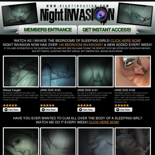 Sleeping Night Invasion Porn
